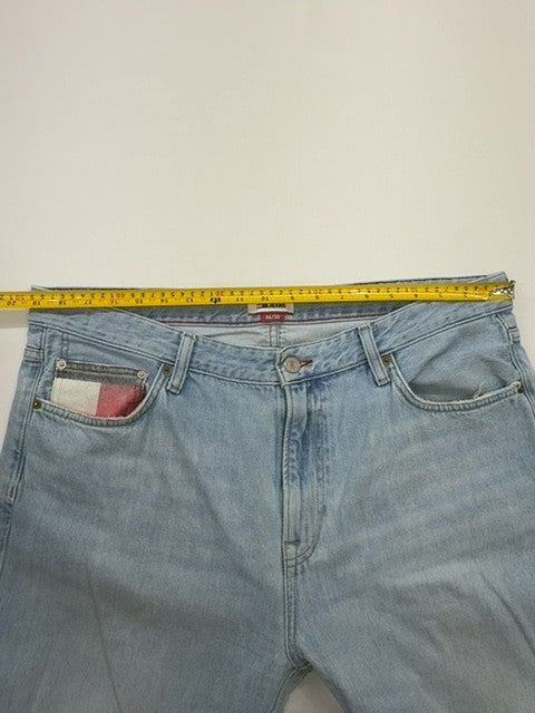Tommy Jeans Boys Light Blue Straight Dad Jeans Size 36/30 5-Pocket