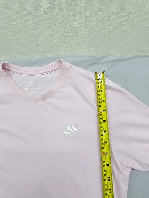 Nike Men's Pink Crew Neck T-Shirt Size M Short Sleeve Cotton