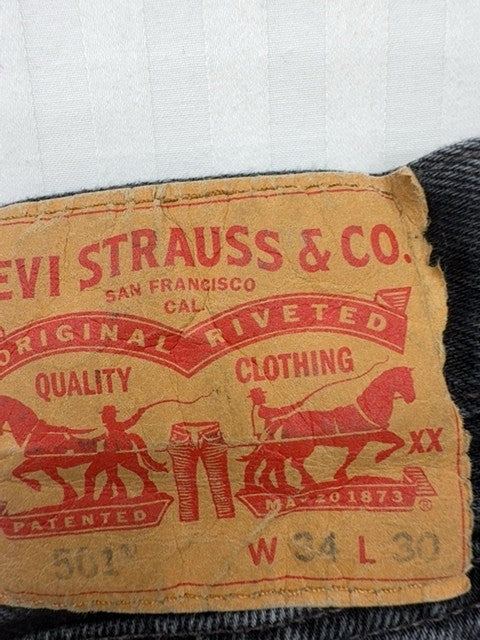 Levi's Men's Dark Wash 501 Original Vintage Jeans 34x30