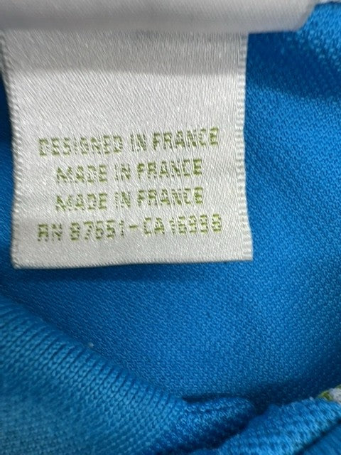 Lacoste Blue Cotton Polo Shirt L Short Sleeve France NWT
