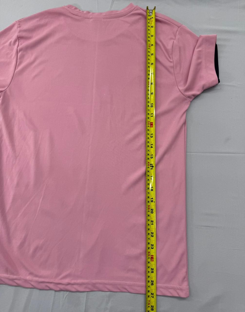 Puma Pink M Short Sleeve Crew Neck T-Shirt Polyester Classic Fit