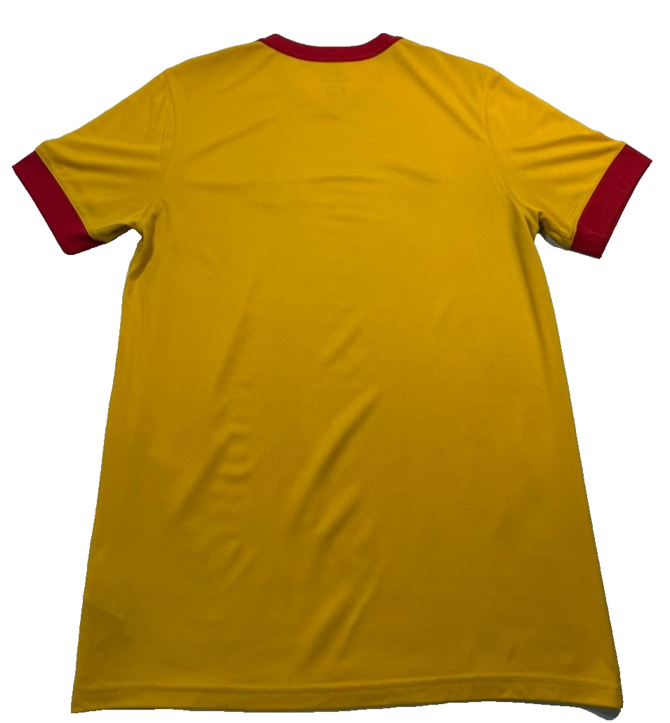 Nike Men's Yellow Gold Dri-FIT Afc Tubize Soccer Jersey Size L