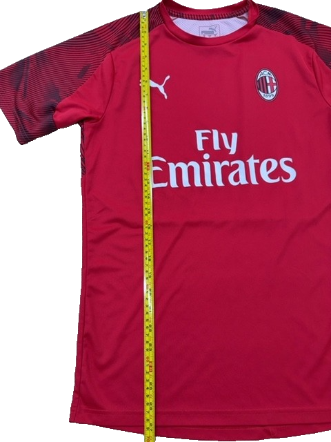 Puma AC Milan Soccer Jersey Men's M Red dryCELL Slim