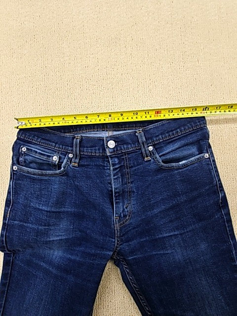 Levi's Men's Navy Blue Slim Fit 511 Jeans W33 L34