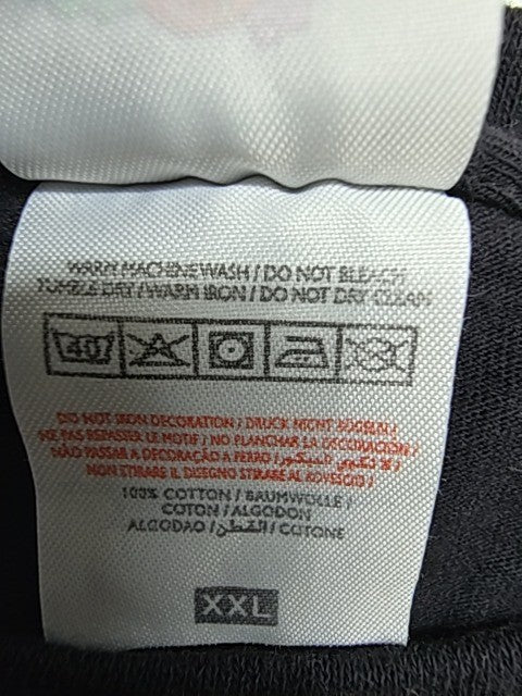 Fruit of the Loom Men Black T-Shirt size XXL product image 5