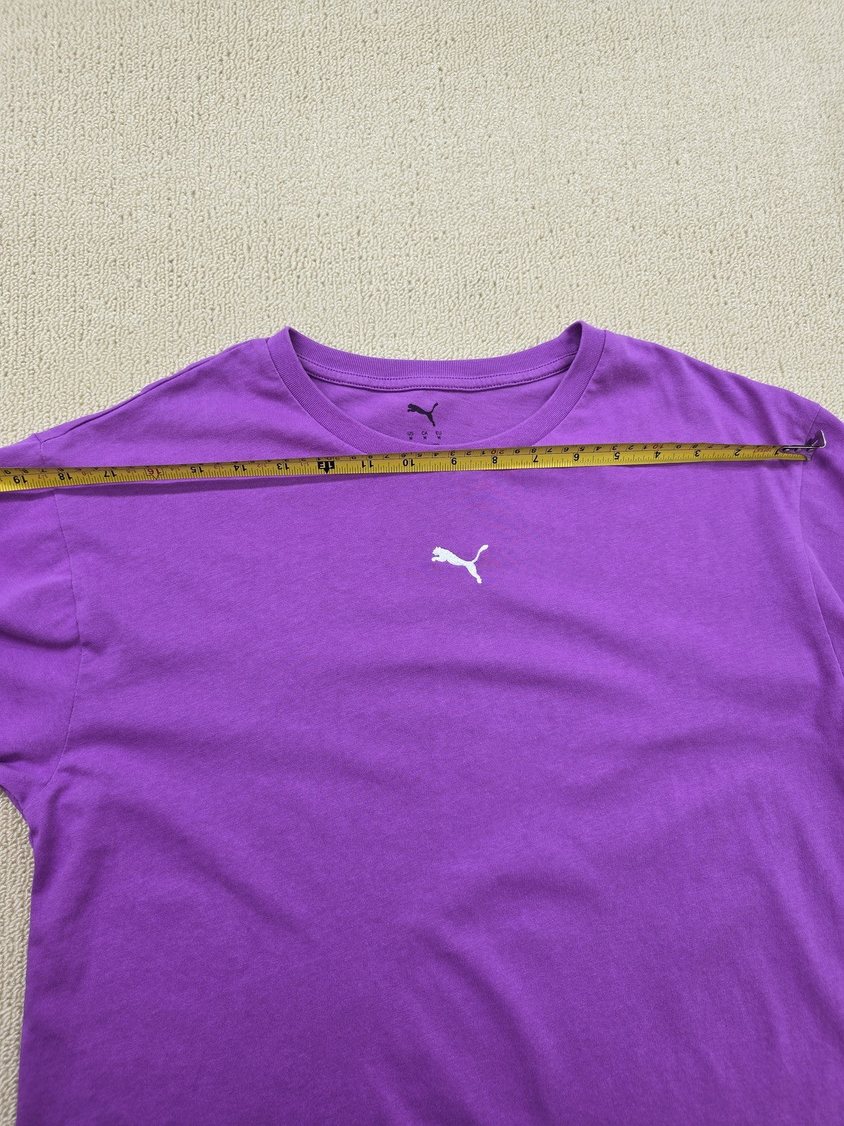 Puma Oversized Purple Short Sleeve T-Shirt M Unisex