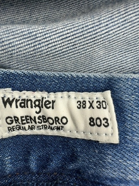 Wrangler Men Green Jeans size 38X30 product image 4