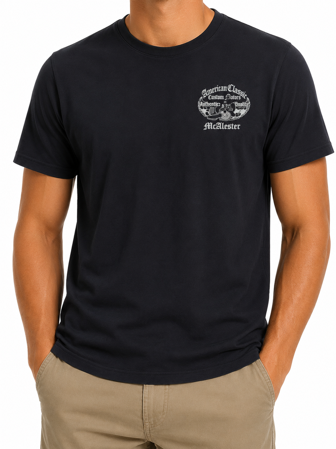 ALL ROUND Men Black T-Shirt size XL product image 1