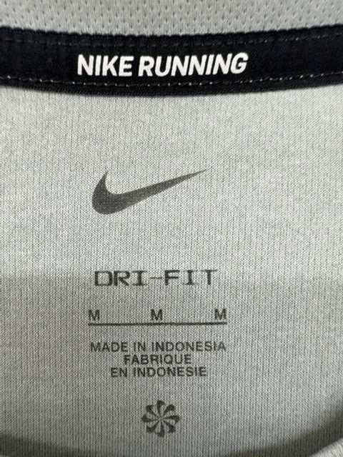 Nike Men's Grey Dri-FIT Crewneck T-Shirt M Regular