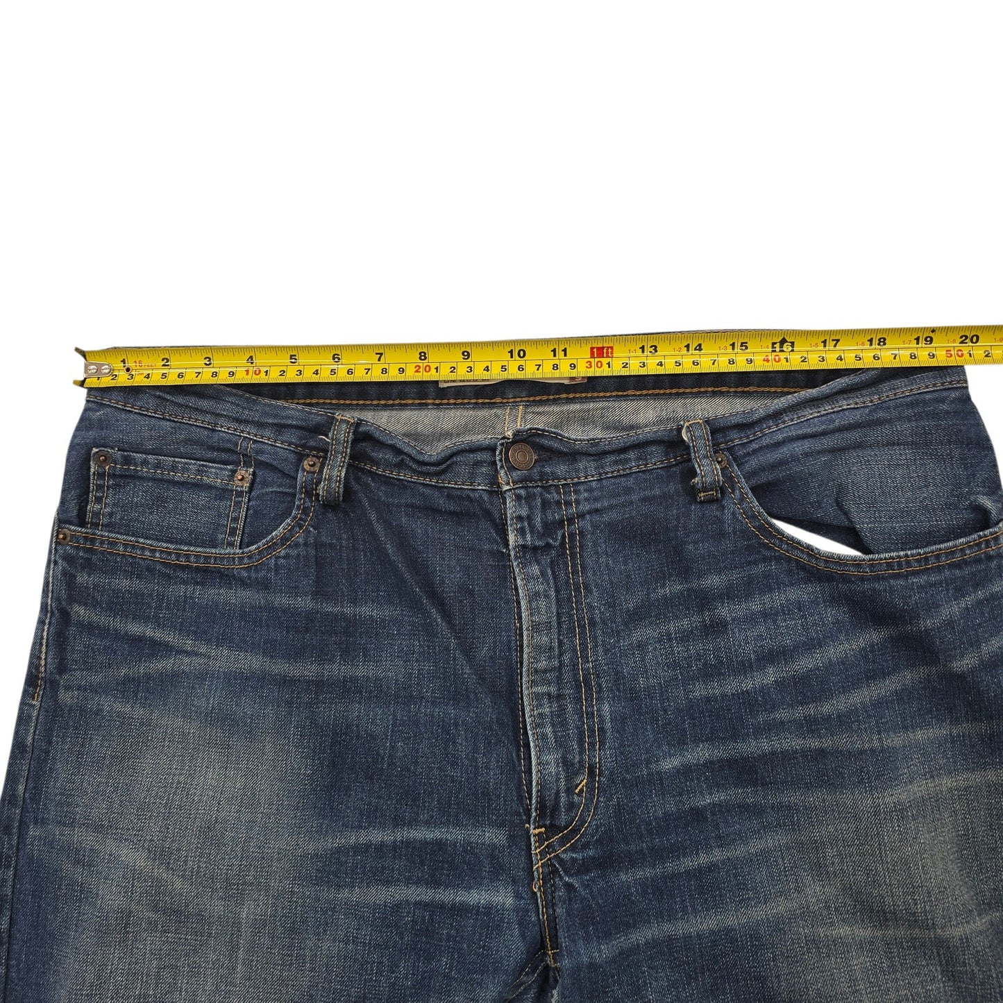 Levi's Men's Dark Blue 505 Straight Jeans 36x30