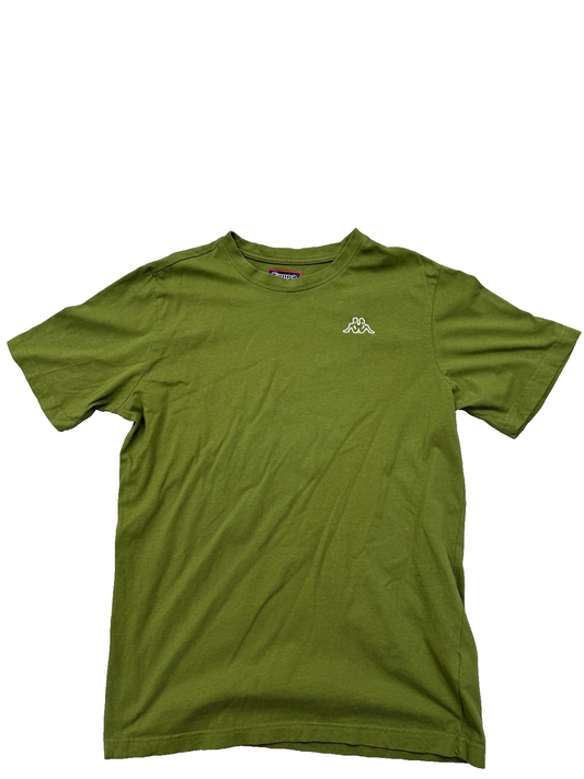 Kappa Men's Green T-Shirt – Size L, Short Sleeve, Cotton