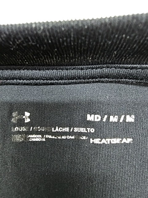 Under Armour Men's Black HeatGear Graphic T-Shirt Size M Crew Neck