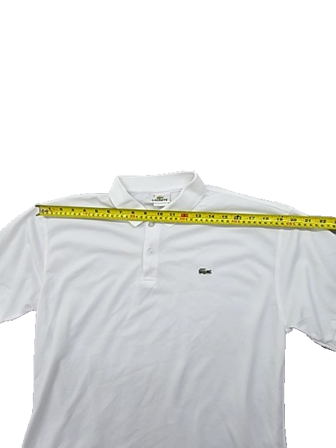 Lacoste White Short Sleeve Polo Shirt Men's Size 6 Classic Fit France