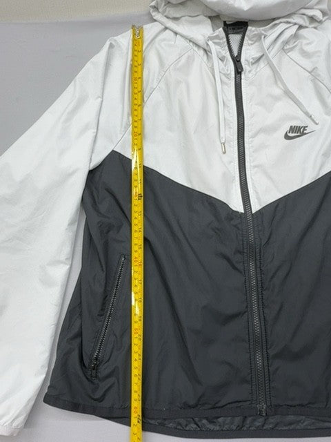 Nike Men's White/Black Windrunner Hooded Jacket Size L