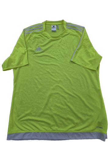 Adidas Climacool Solar Yellow Men's L Short Sleeve Jersey Athletic Fit