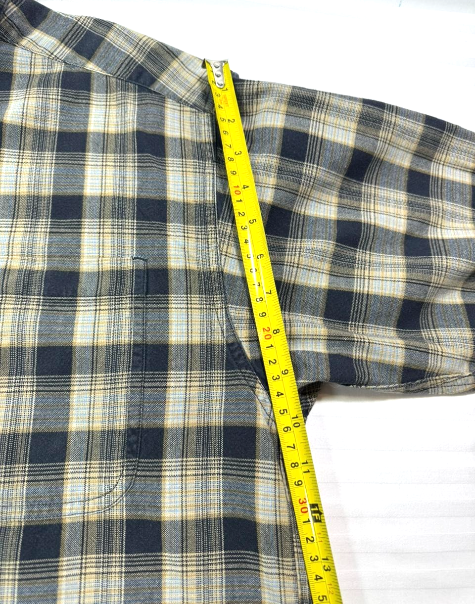 Columbia Men's Long-Sleeve Button-Up Plaid Shirt In A Brown And Beige - Size M