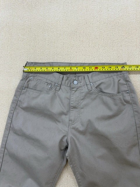 Levi's 513 Slim Straight Grey Jeans 34x30 Stretch Men 5-Pocket