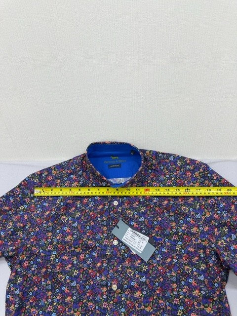 Harmont & Blaine Floral Button Shirt Men XL Long Sleeve