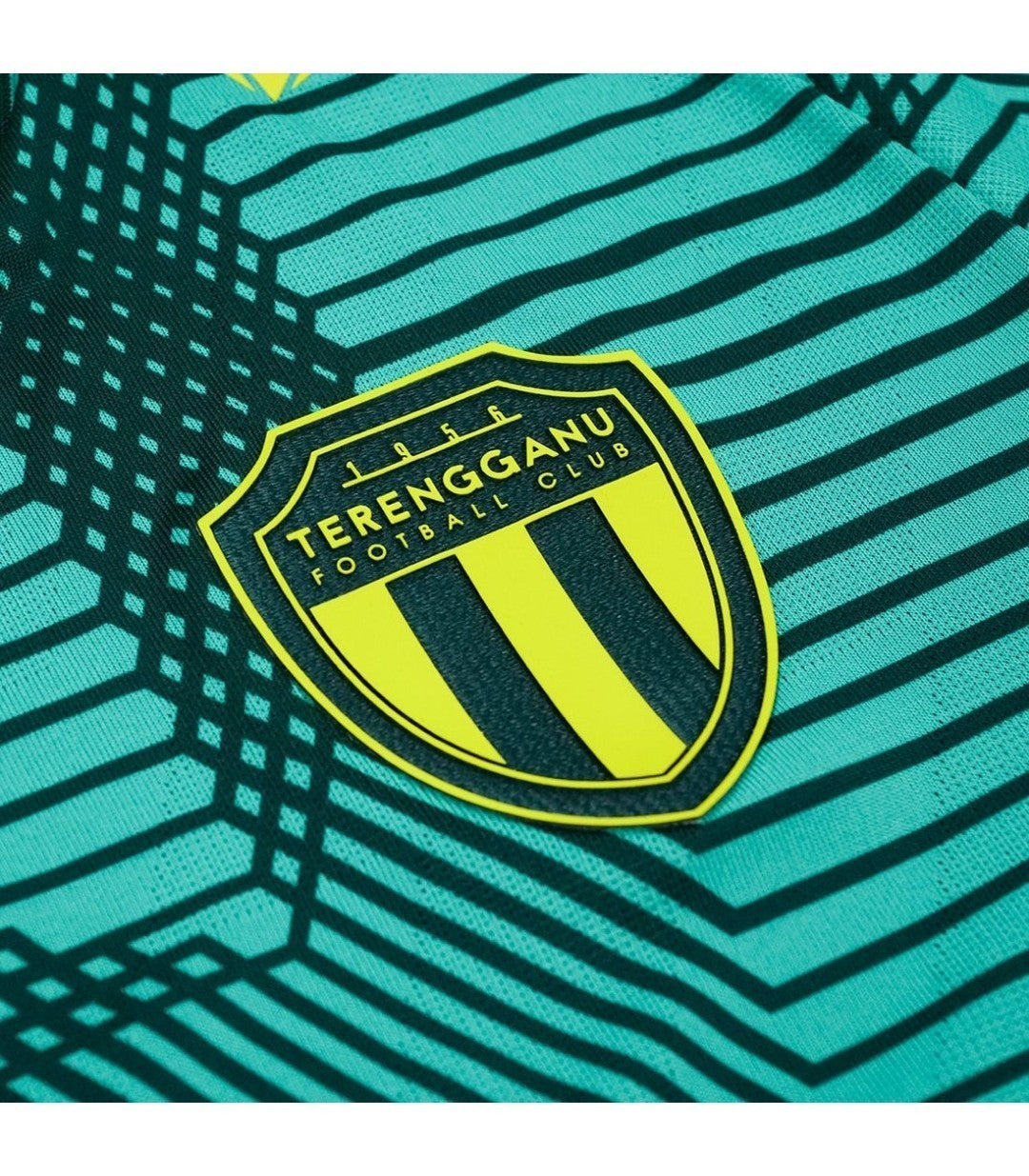 Umbro Terengganu FC Home Jersey Green Yellow Football Shirt SIZE L