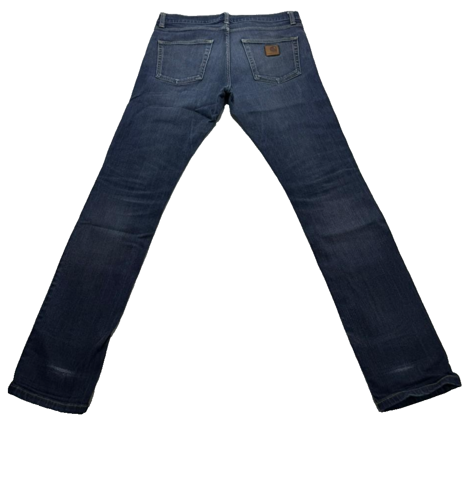 Carhartt Mens Rugged Relaxed Straight Jeans 32 X 32 | Blue | Made In Tunisia