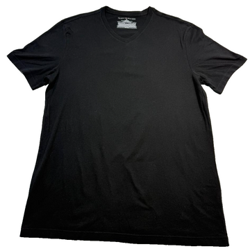 Black Tommy Hilfiger Men's V-Neck T-Shirt - Size M