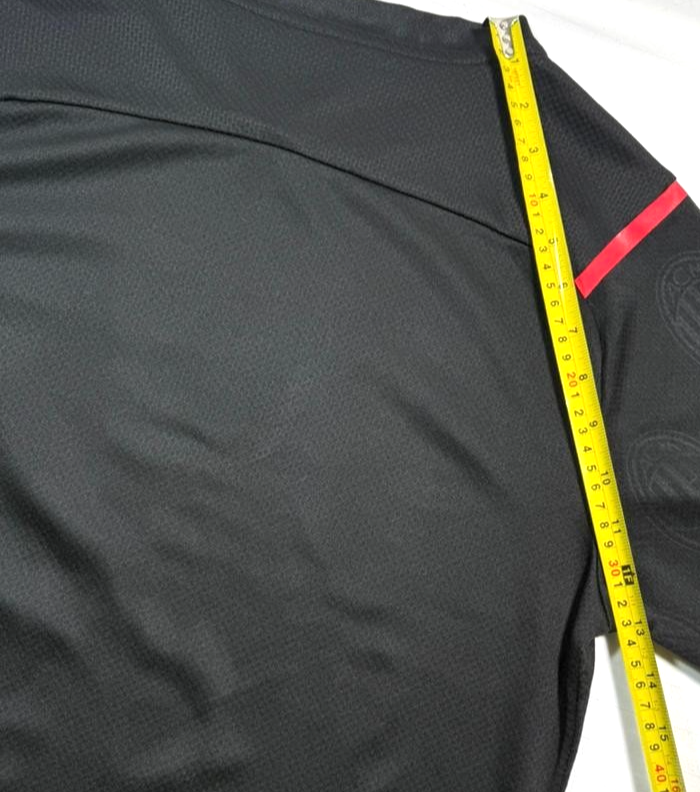 Puma Ac Milan Third Jersey In Black With Red Accents - Size S