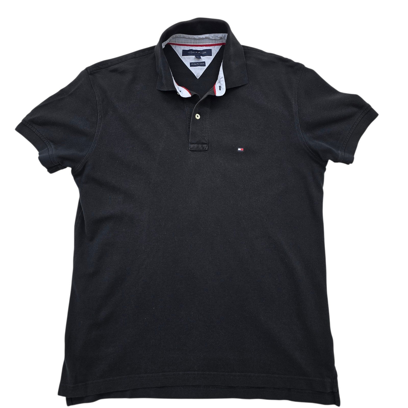 Tommy Hilfiger Men Black Polo Shirt size L product image 1