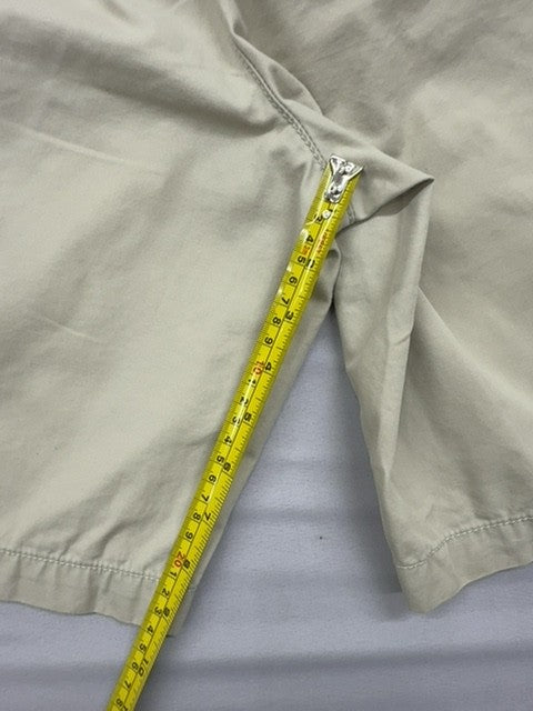 Tommy Hilfiger Men's Khaki Cotton Twill Shorts 28 Waist Flat Front