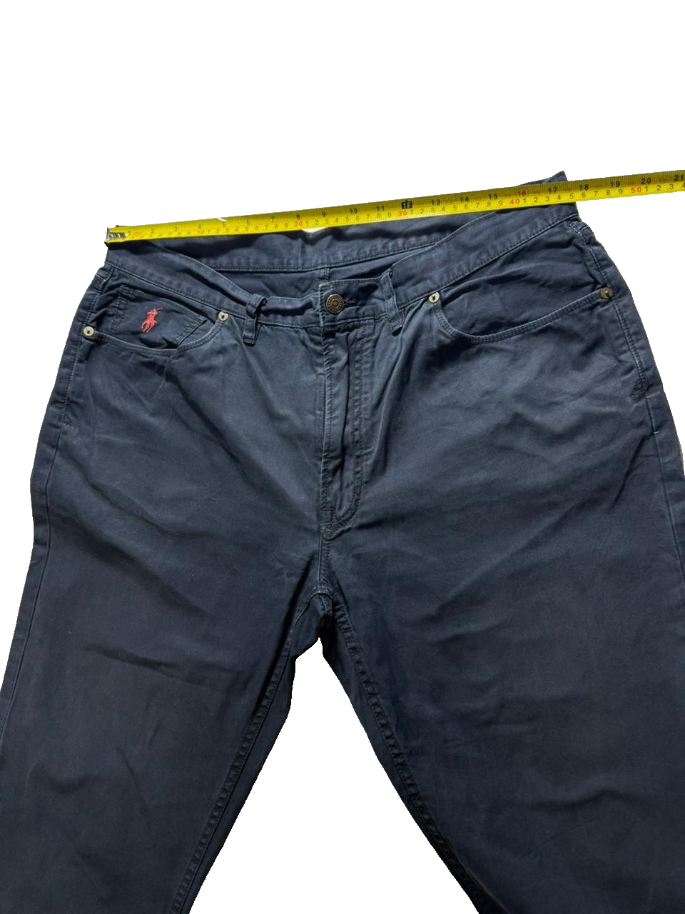 Chino Pants Men's Navy Stretch Blue Twill 5-Pocket | 38