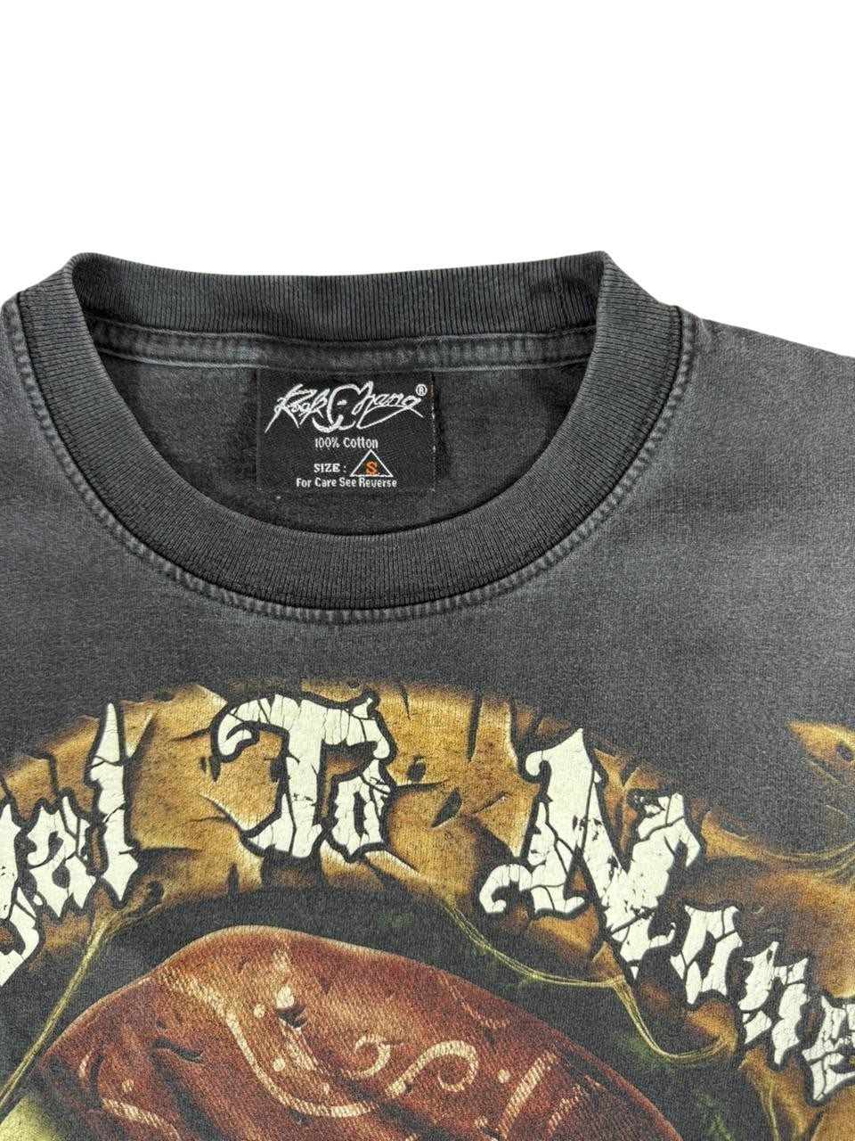Rock Chang Skull Graphic T-Shirt Black Size S 100% Cotton Made in Thailand
