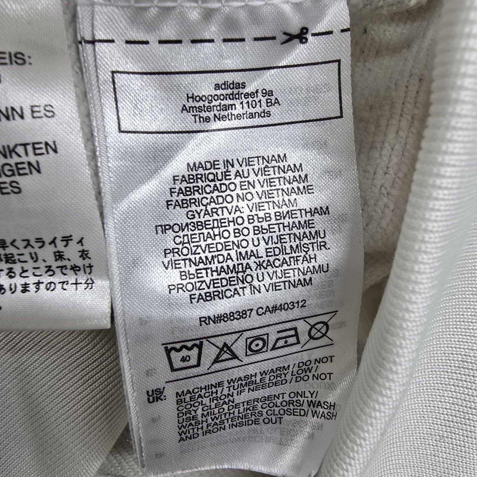 Adidas Boys White Jacket size 6 product image 4