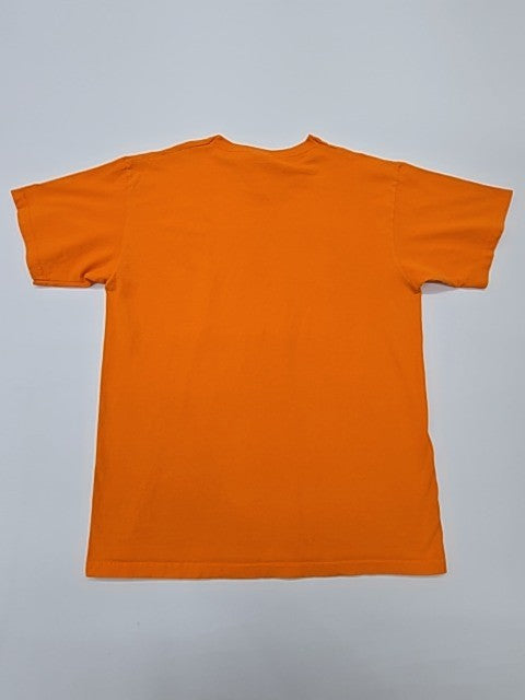 Fruit of the Loom Unisex Kids Orange Graphic Tee Size L Regular Fit