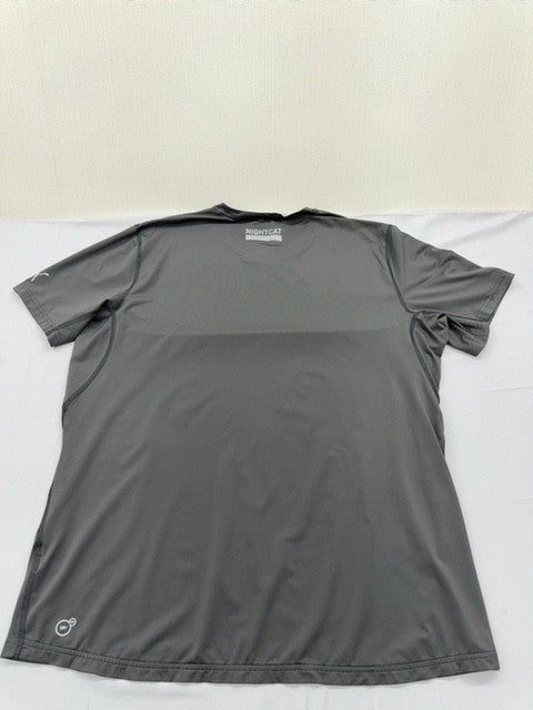 Puma Nightcat Women's XL Gray Running T-Shirt Reflective Graphic