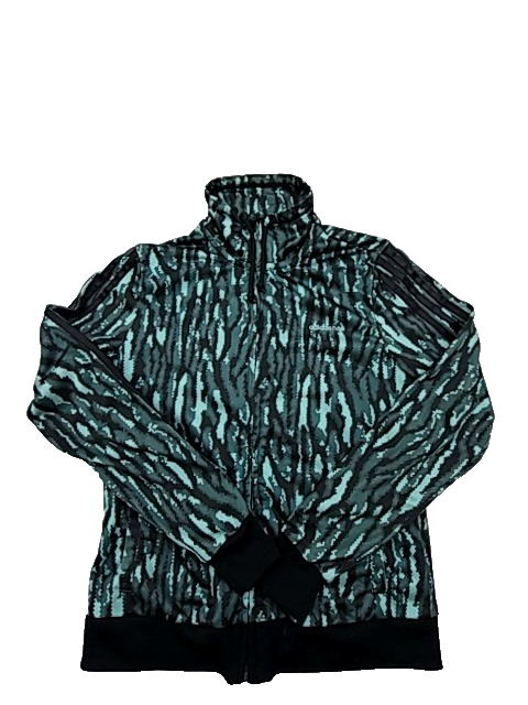 Adidas Unisex Green Jacket – Size S, Full Zip, Hooded