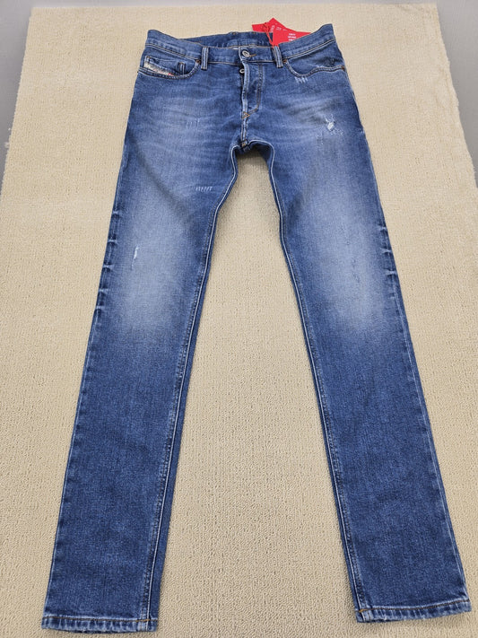 Diesel Women's Distressed Medium Wash Jeans W29 Button Fly Denim