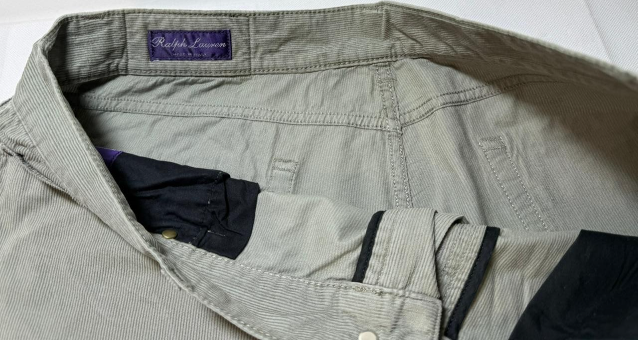 Ralph Lauren Men's Corduroy Trousers |38 | Sage Green