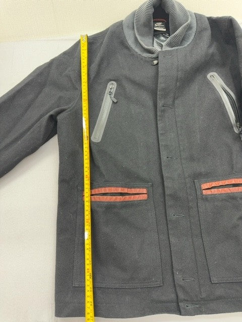Nike Unisex Black Orange Sportswear Jacket Size L Zipper Stand Collar