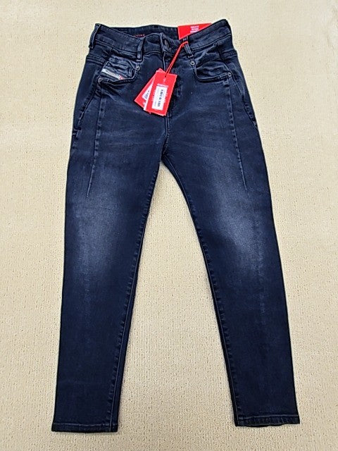 Diesel Women's Boyfriend Jeans W23 L32 Dark Wash Mid Rise