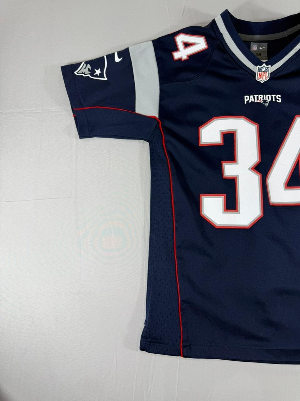 New England Patriots #34 Nike On Field NFL Football Jersey Navy Blue Youth