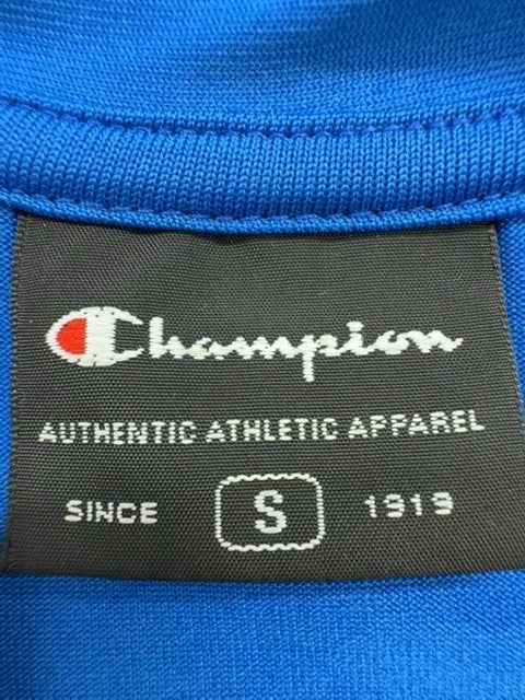 Champion Men's Royal Blue Polo Shirt Size S Vintage