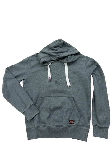 Superdry Black Label Men's M Gray Fleece Hoodie Vintage