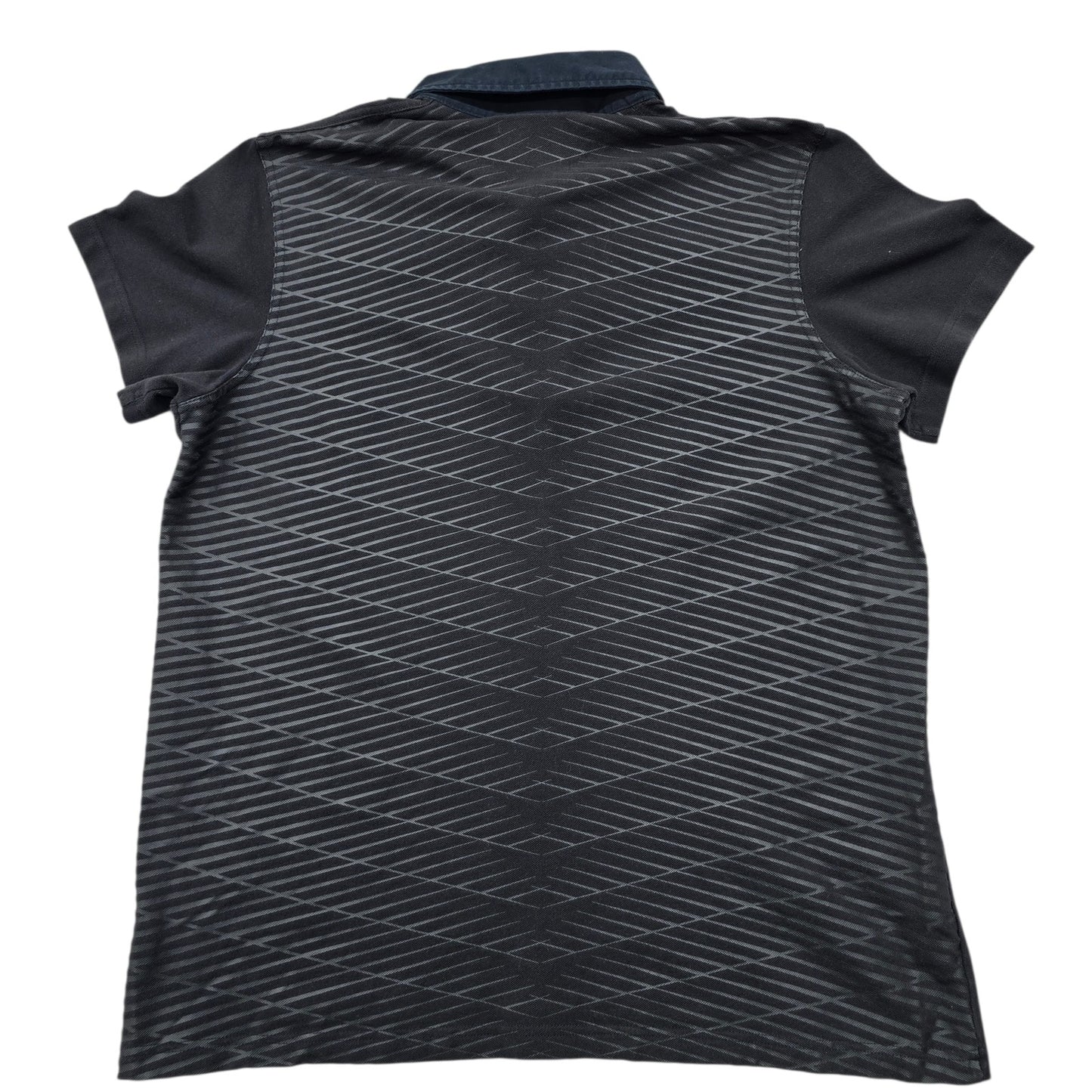Adidas Men's Black All Blacks Rugby Polo XL Striped
