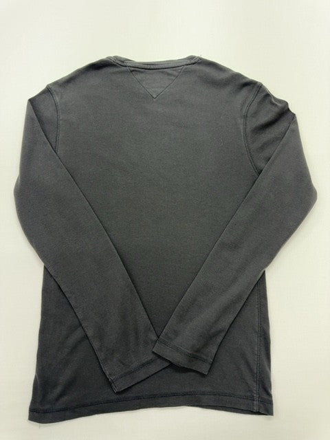 Tommy Jeans Men's Black Logo Cotton Crewneck Sweater Size M Excellent