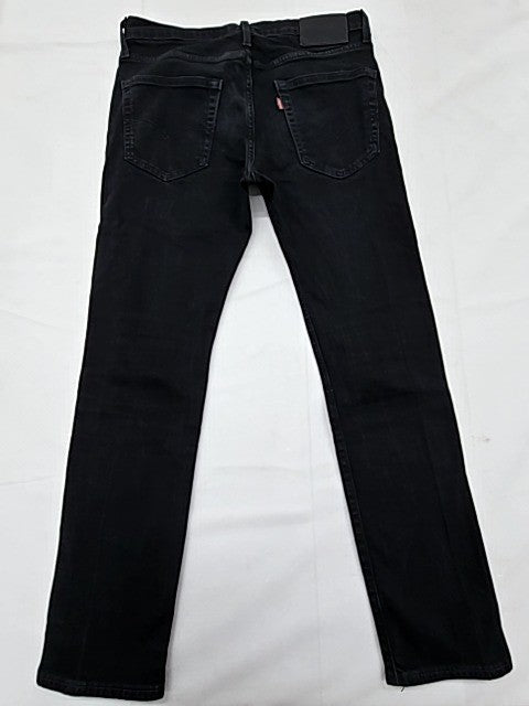 Levi's 502 Regular Taper Black Stretch Jeans 32x32 Men