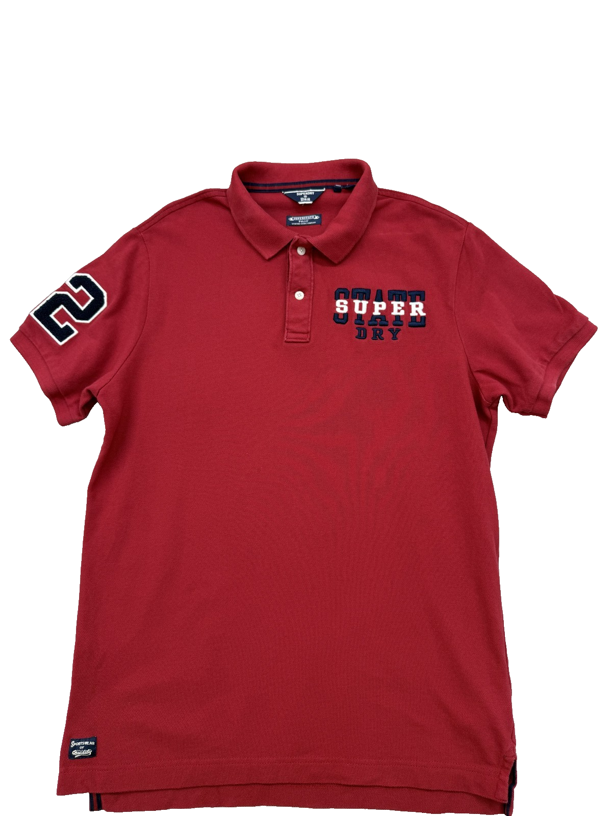 Superdry Men Red Polo Shirt size XL product image 2