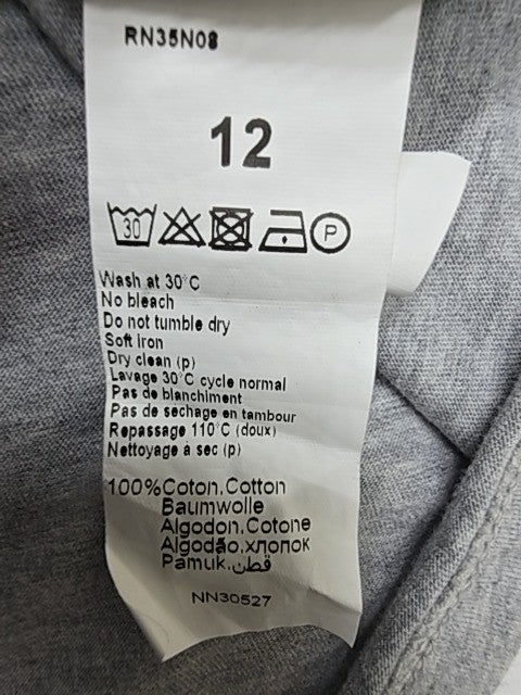 Levi's Boys Heather Gray Logo Graphic T-Shirt Size 12 Regular Fit