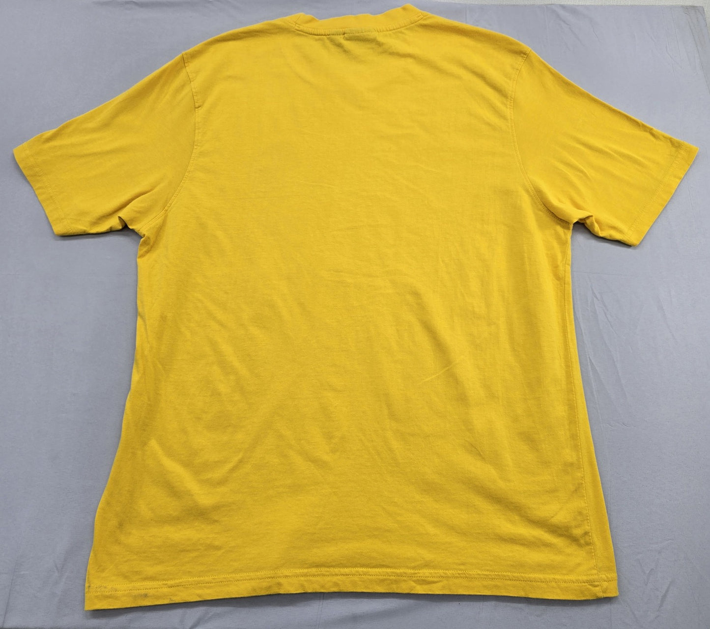 Fila Men's Yellow Athletic Fit Short Sleeve Logo T-Shirt XL