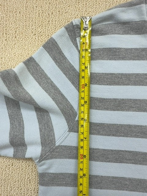 Carhartt Men's Grey Stripe Crewneck Sweatshirt S Long Sleeve