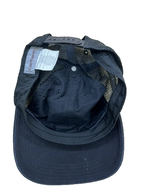 Carhartt Men's Black Mesh Back Snapback Hat One Size Fits All