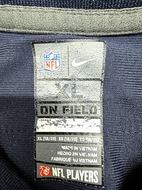 Nike Men's Navy NFL Football Game Jersey XL Mesh Panels